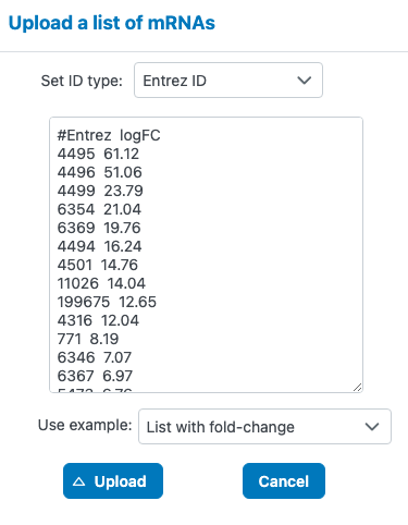 Feature List Structure Example